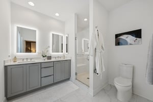 Primary Bathroom with Dual Vanity
