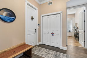 Hallway to Garage, Laundry Room and Media Room