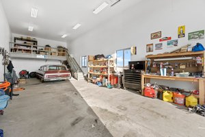 Massive, oversized detached garage with loft space. A perfect fit for ALL your toys!
