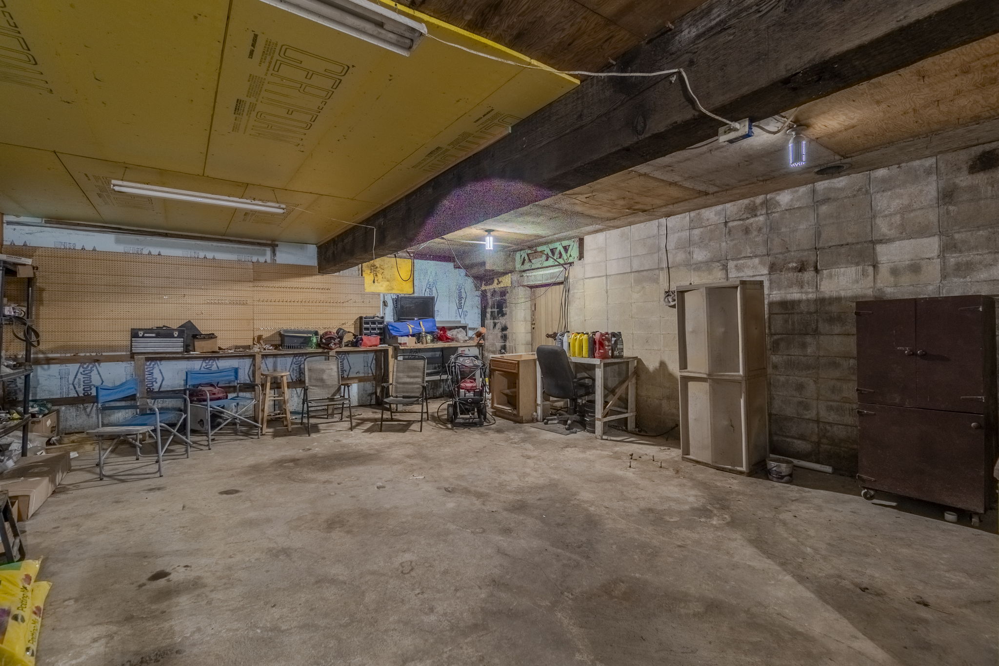Attached shop area