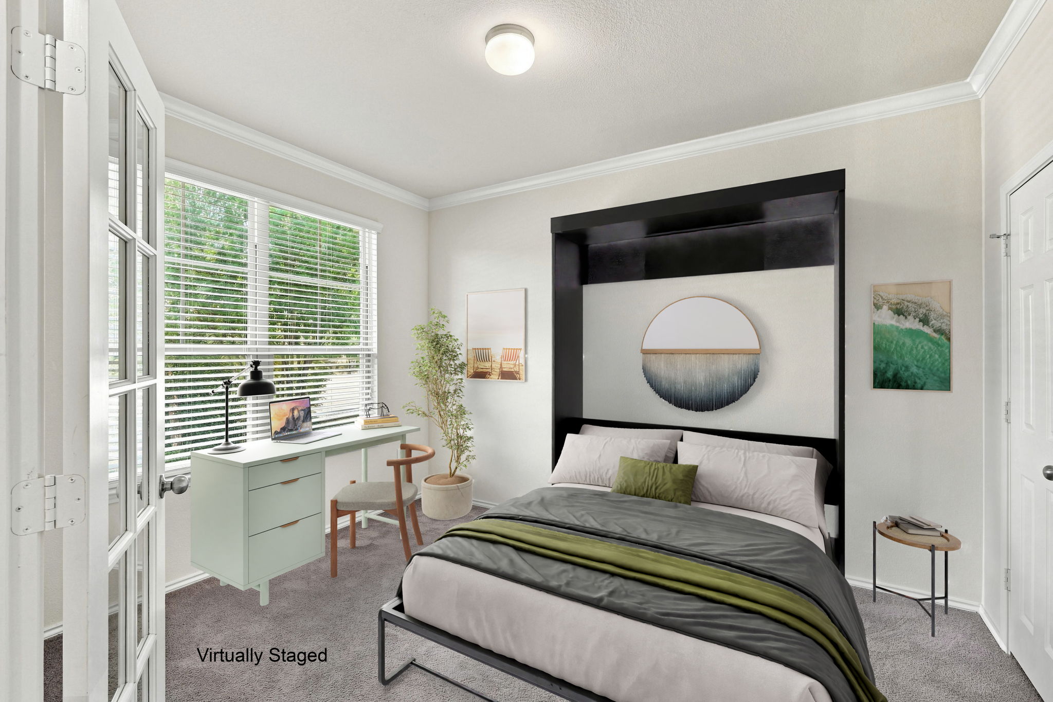 Guest Room/Office Virtually Staged
