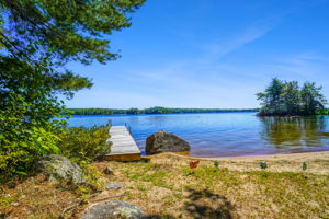 Private sandy waterfront