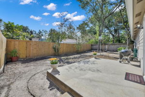 Home offers a great 10'x15' Back Concrete Patio. (Please forgive no grass - No one currently living in the home, did not make sense to add at this point.)