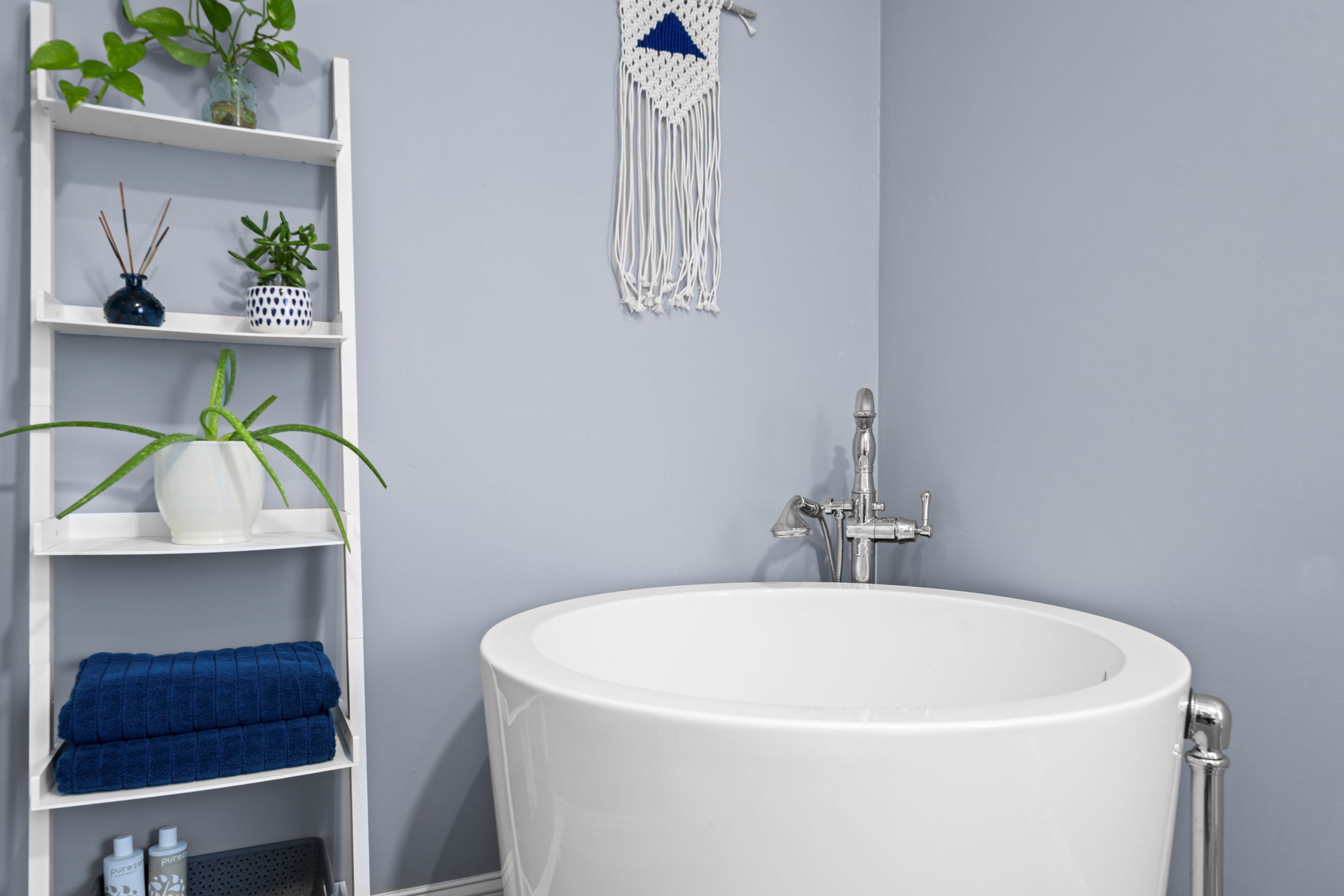 Bathroom with soaking tub