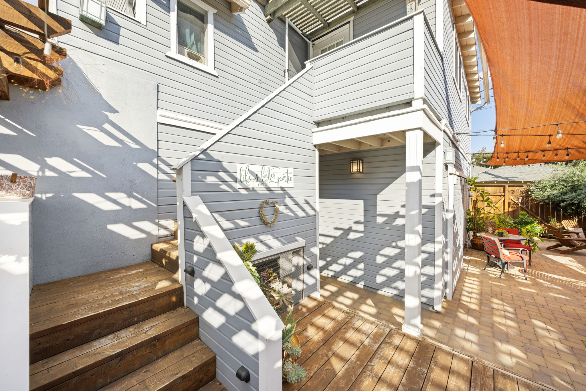 Stairs to ADU *lower deck