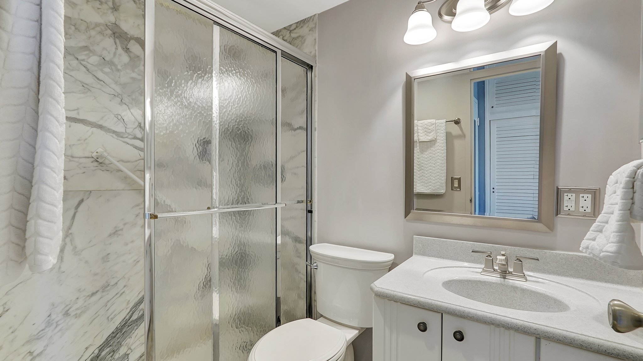 Master bath with walk in shower