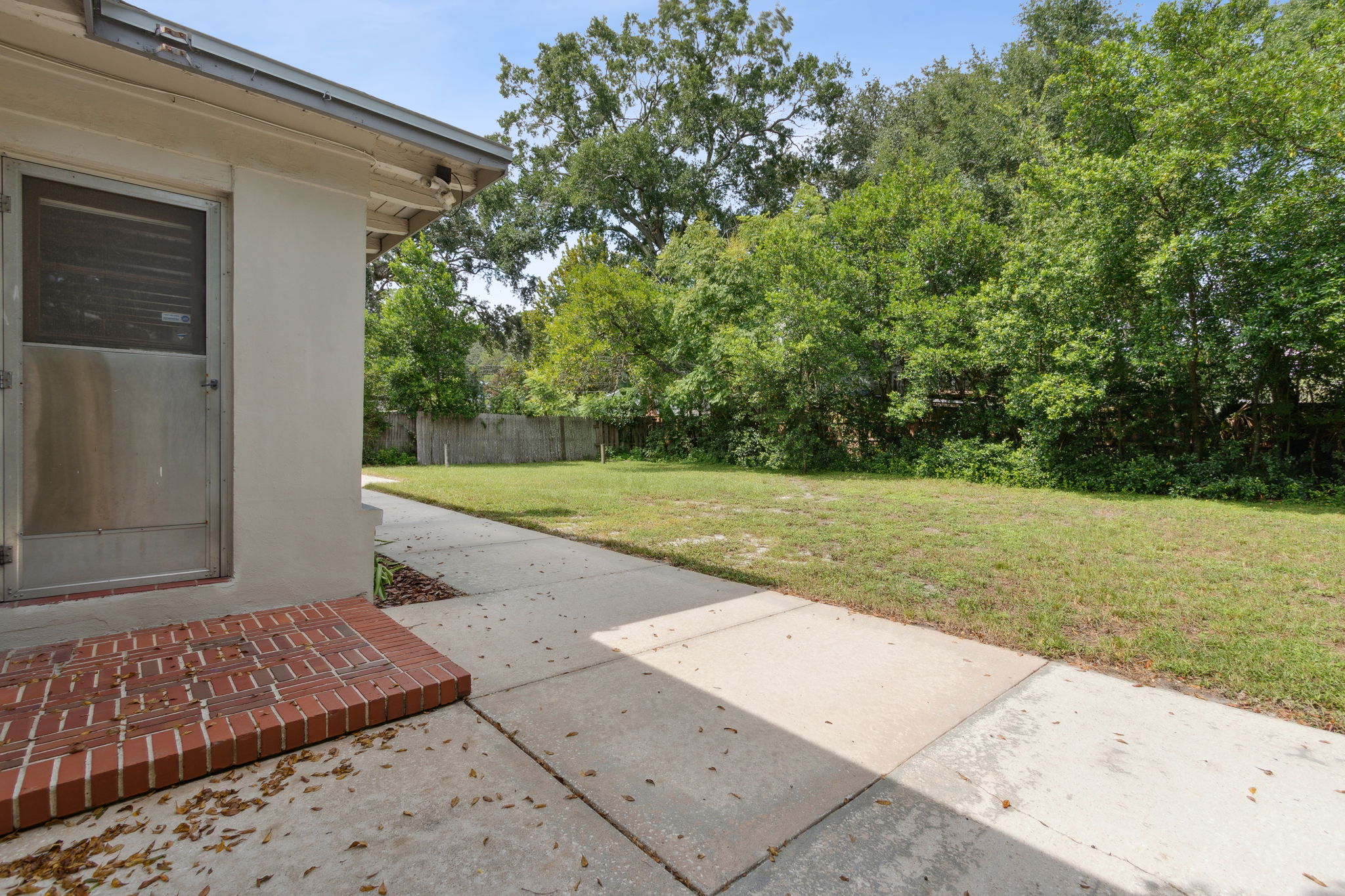 Rear side Patio