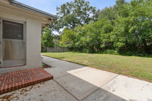 Rear side Patio