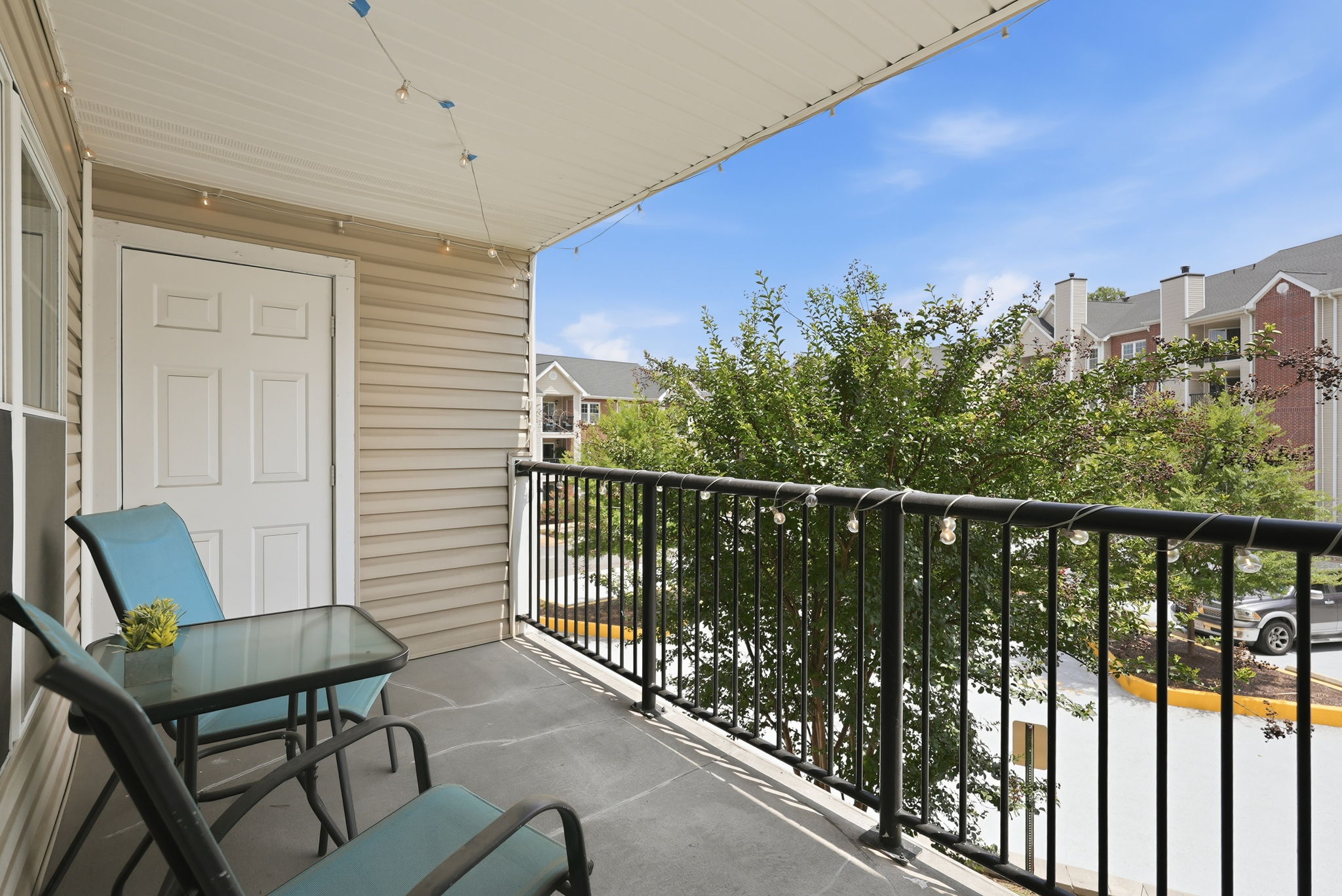 Large Balcony w/ Storage