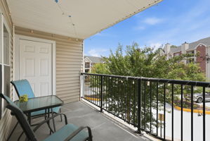 Large Balcony w/ Storage