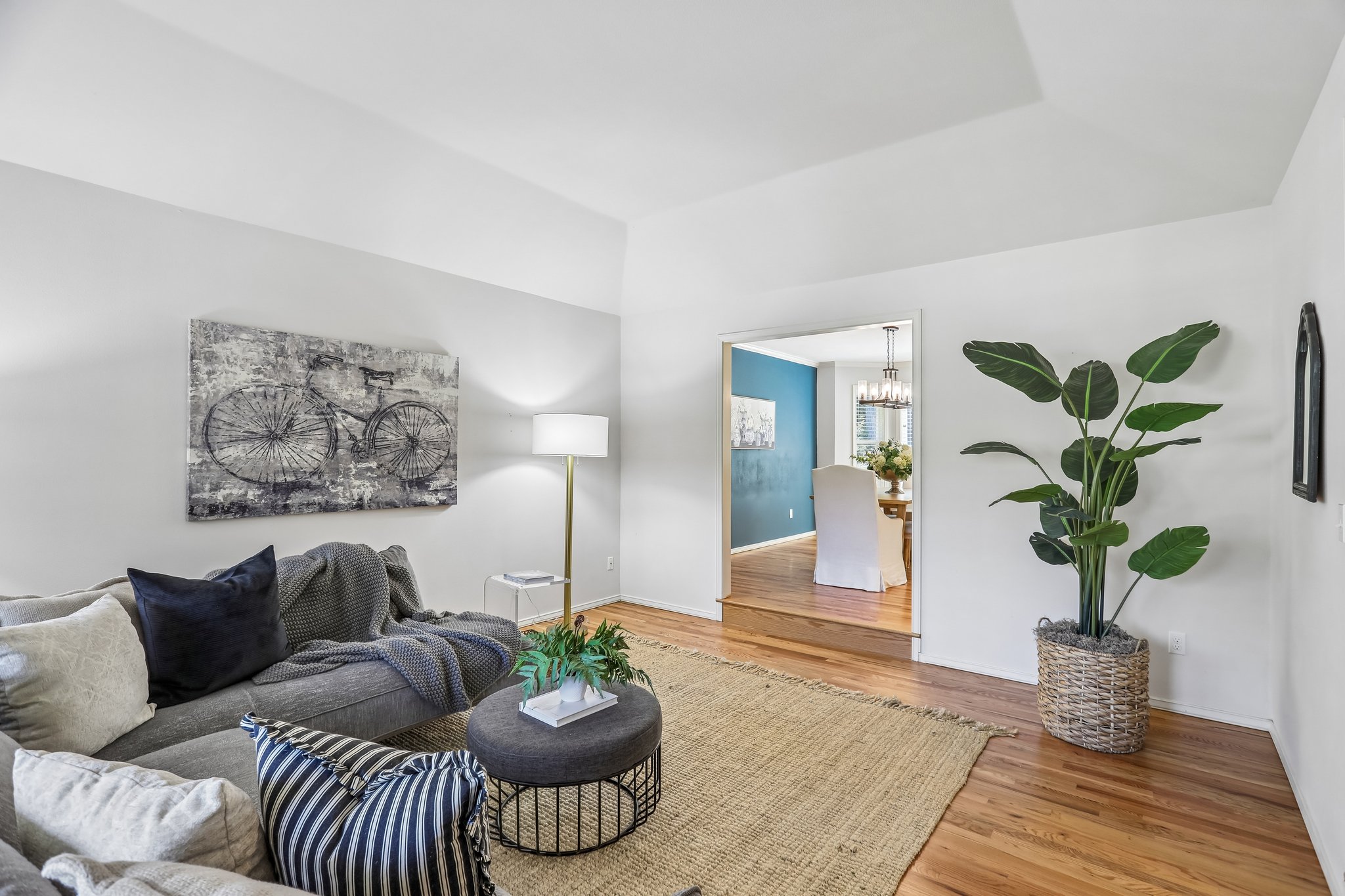 Large living room flows easily into the dining room.