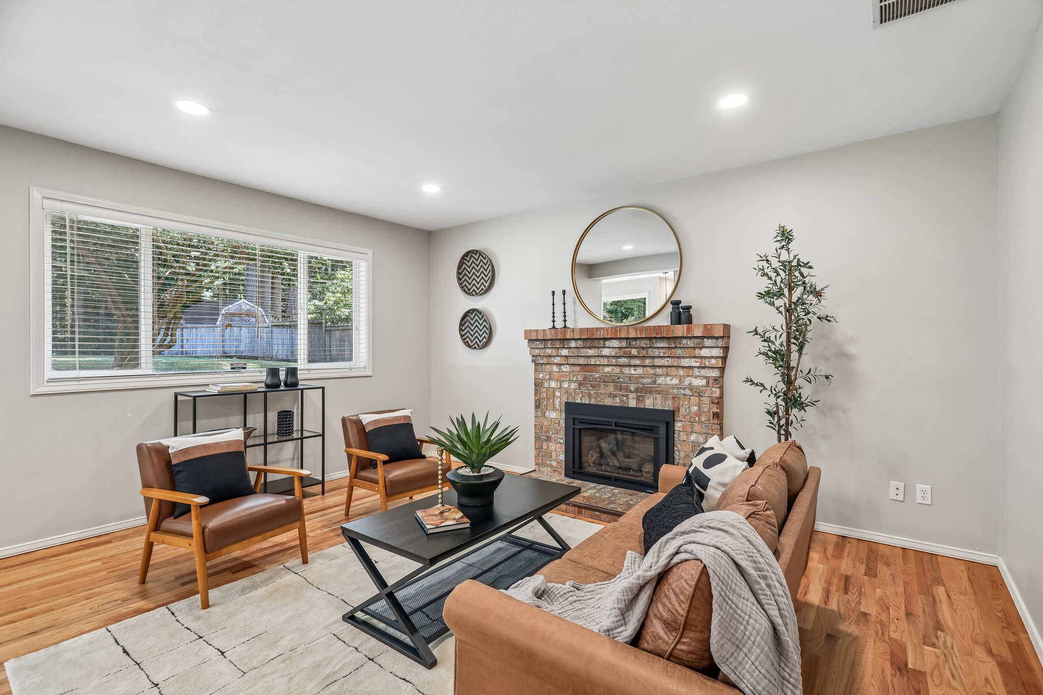 This den off the kitchen is the perfect spot to relax and enjoy this beautiful home.