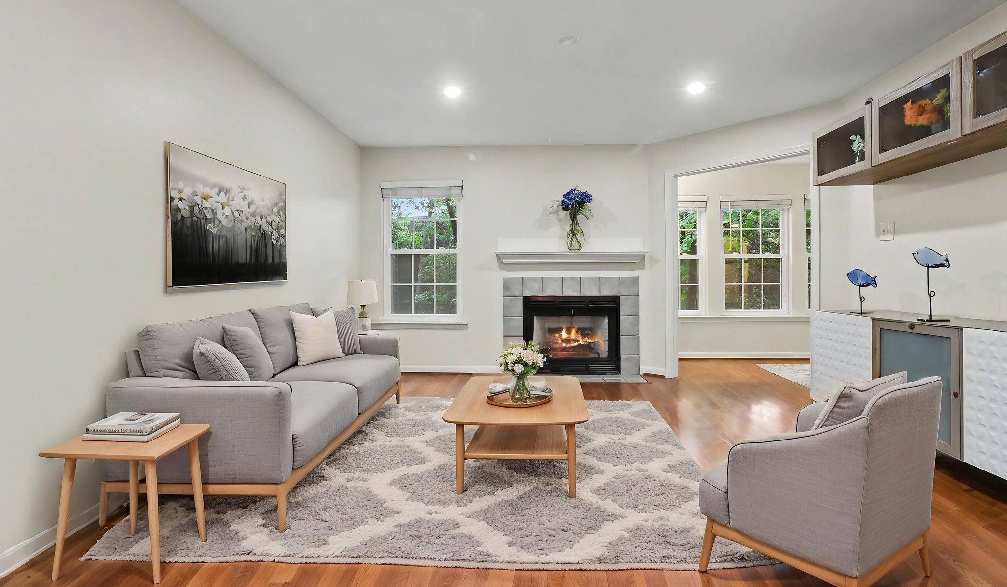Living Room Virtually Staged