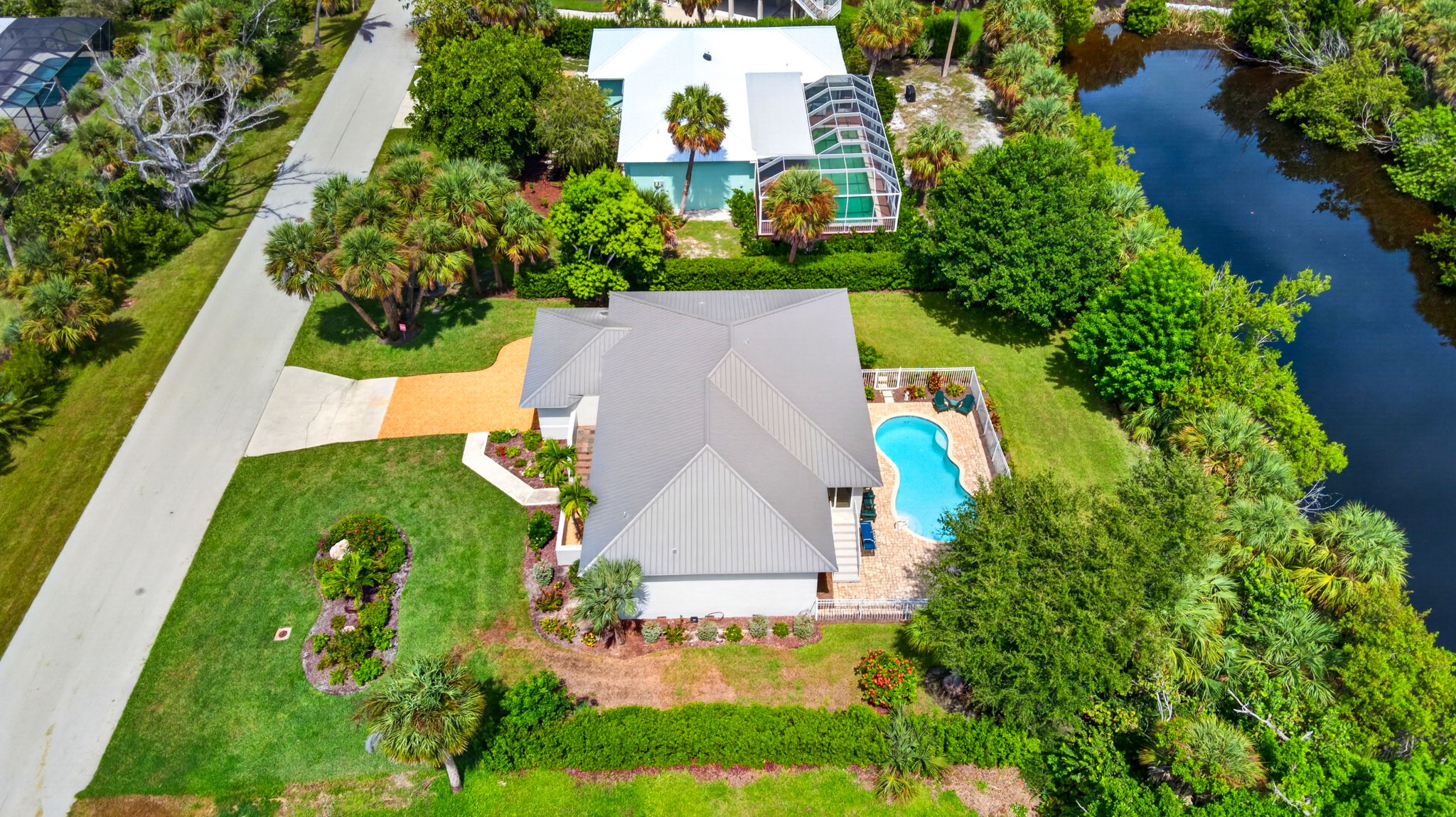 Aerial Side Exterior