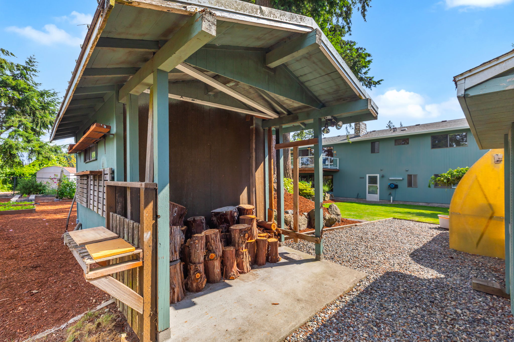 Shed and wood storage