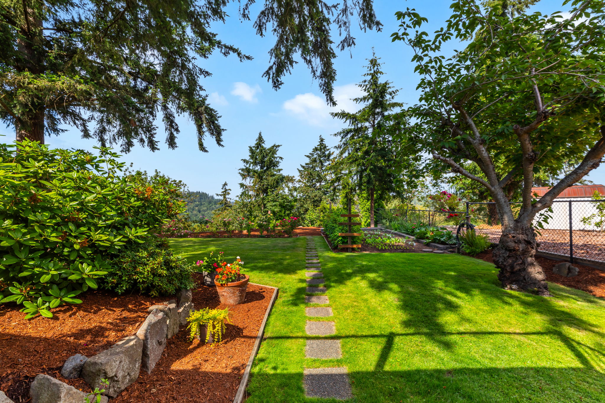 Back Yard walk to gardens