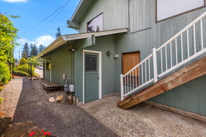 Back door to garage