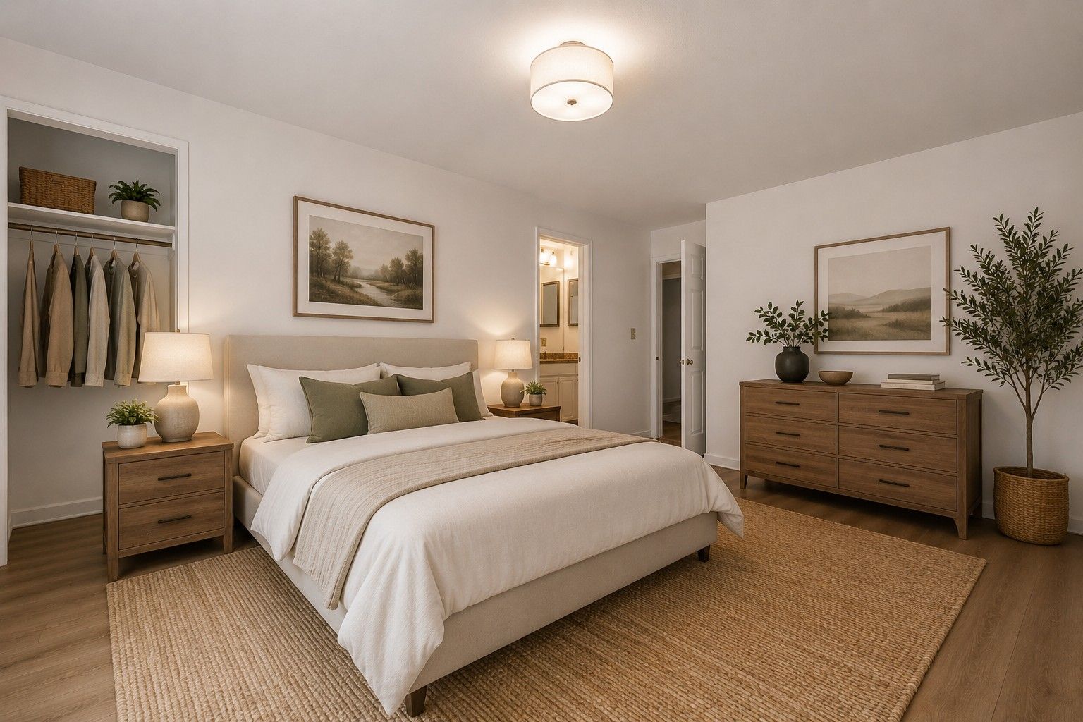 Virtually Staged. Second Bedroom.