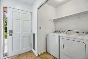 Foyer with Laundry Closet