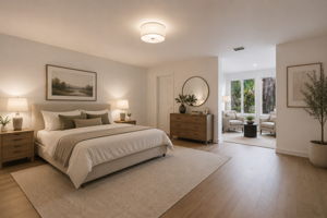 Virtually Staged. Primary Bedroom.