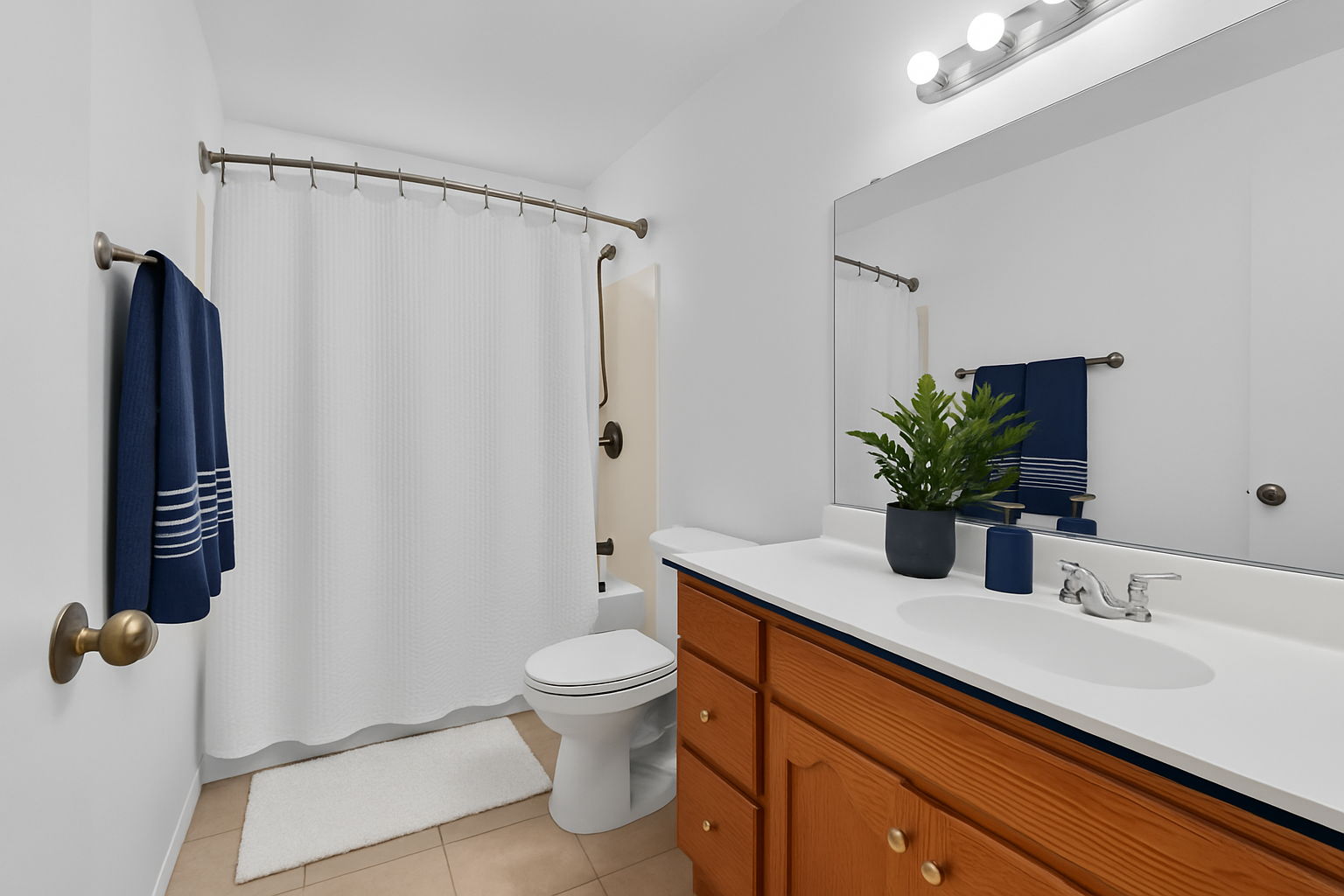 Primary Suite 1 Bath Virtually Staged
