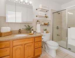 Upper Primary Suite Bath Virtually Staged