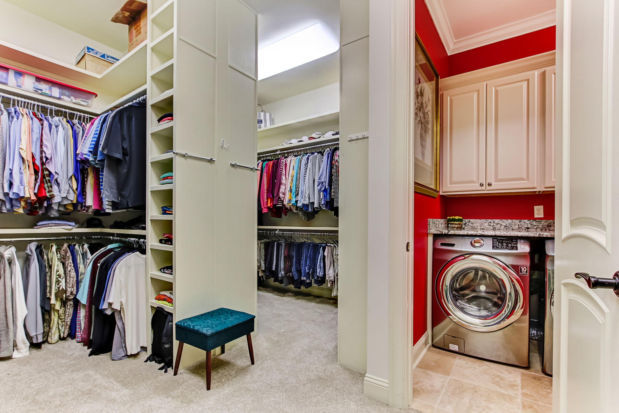 Master Closet / Laundry Area