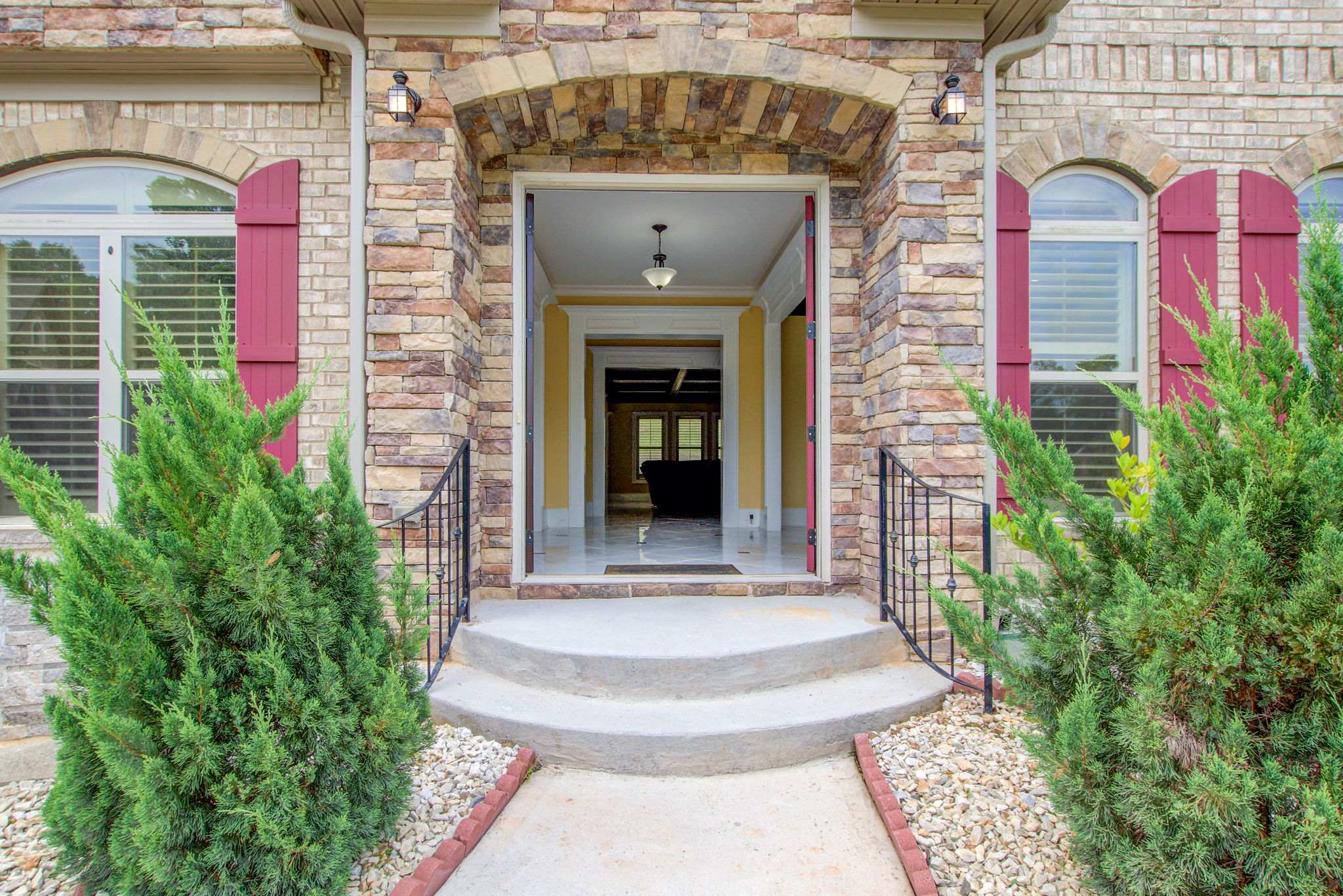3 Ext Front Porch Entry Detail B w Int View