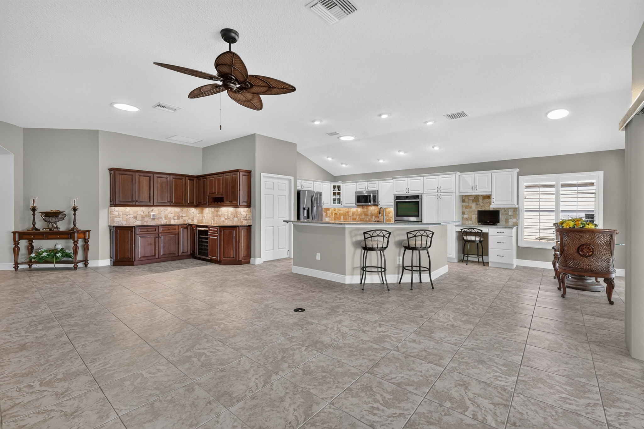 Living, Dining, and Kitchen