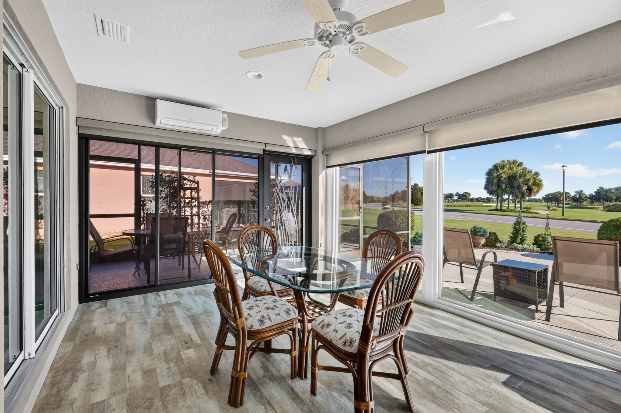 Spacious 408sf Enclosed Lanai with Mini-Split