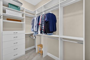 Primary Bedroom Custom Walk-In Closet