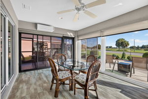 Spacious 408sf Enclosed Lanai with Mini-Split