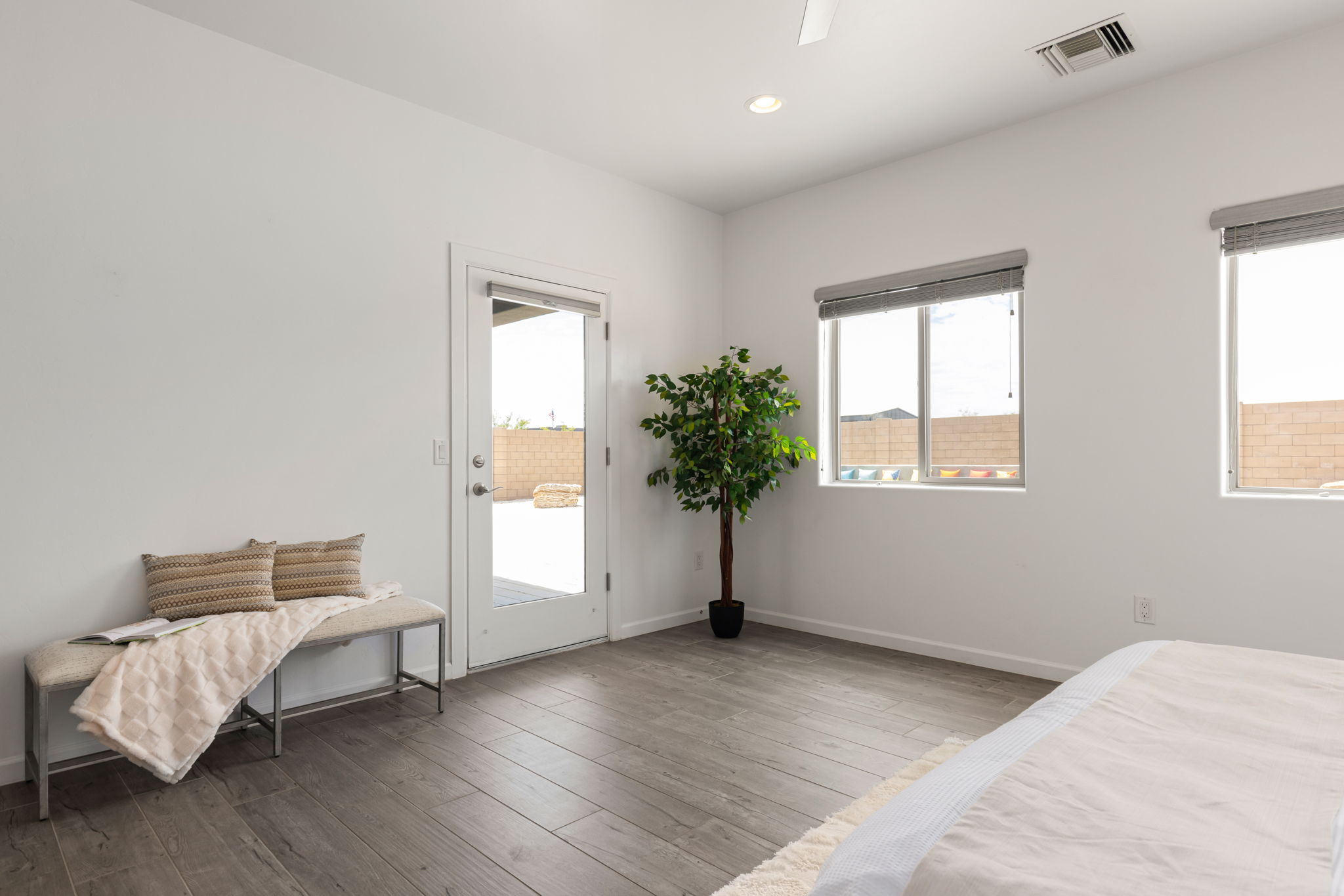 Primary Bedroom/ Door to back patio
