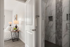 En-suite Primary Bath with large tiled shower