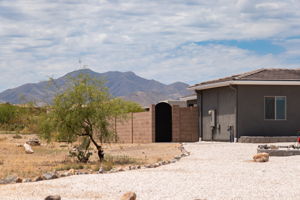 Open space on the East side of the home