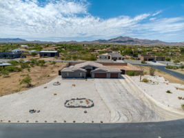 Aerial/ Santa Rita Mountains as a backdrop