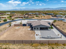 Aerial back yard/ double gate