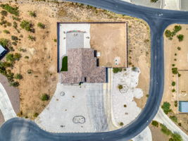 Aerial of corner lot/ tile roof