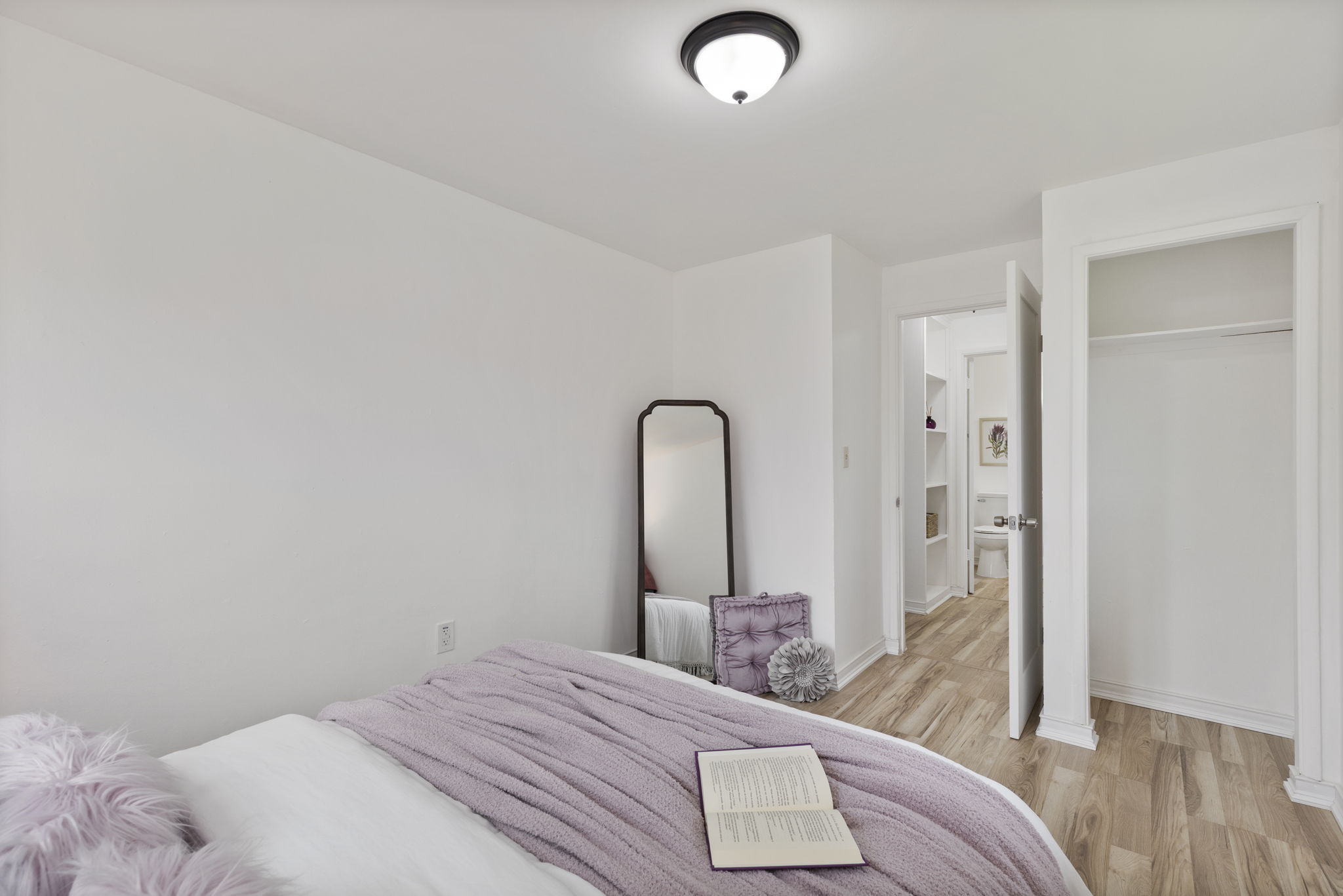 3326 - Another shot of the bedroom looking into hall storage and bathroom.