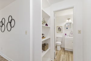 3326 - Built-in storage and refreshed bathroom!