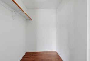 Master bedroom walk in closet