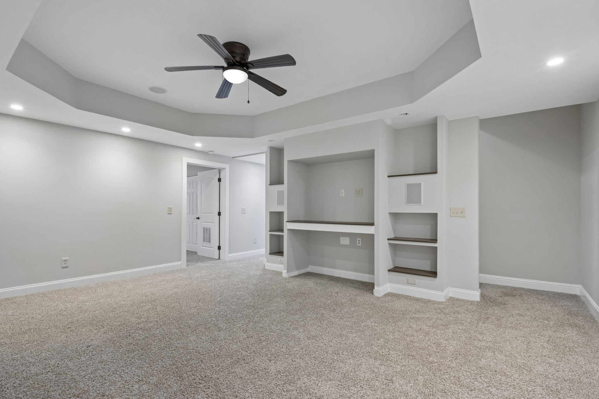 Media Room in Basement