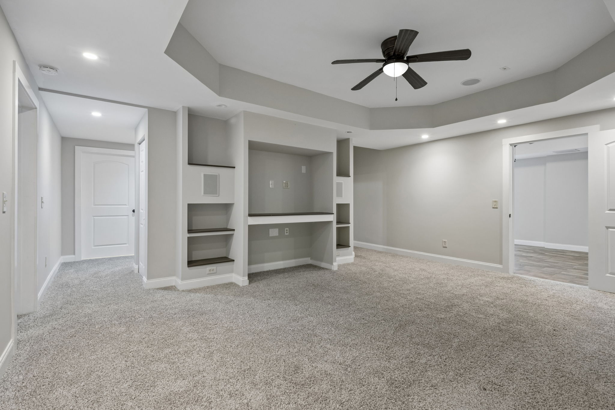 Media Room in Basement