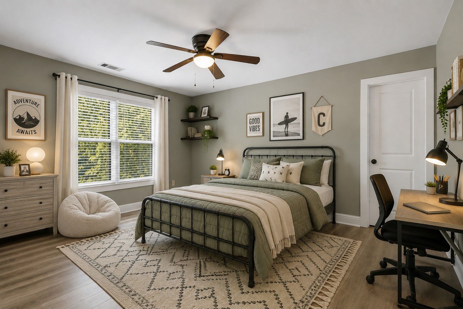 Virtually Staged - 2nd Secondary Bedroom
