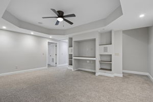 Media Room in Basement