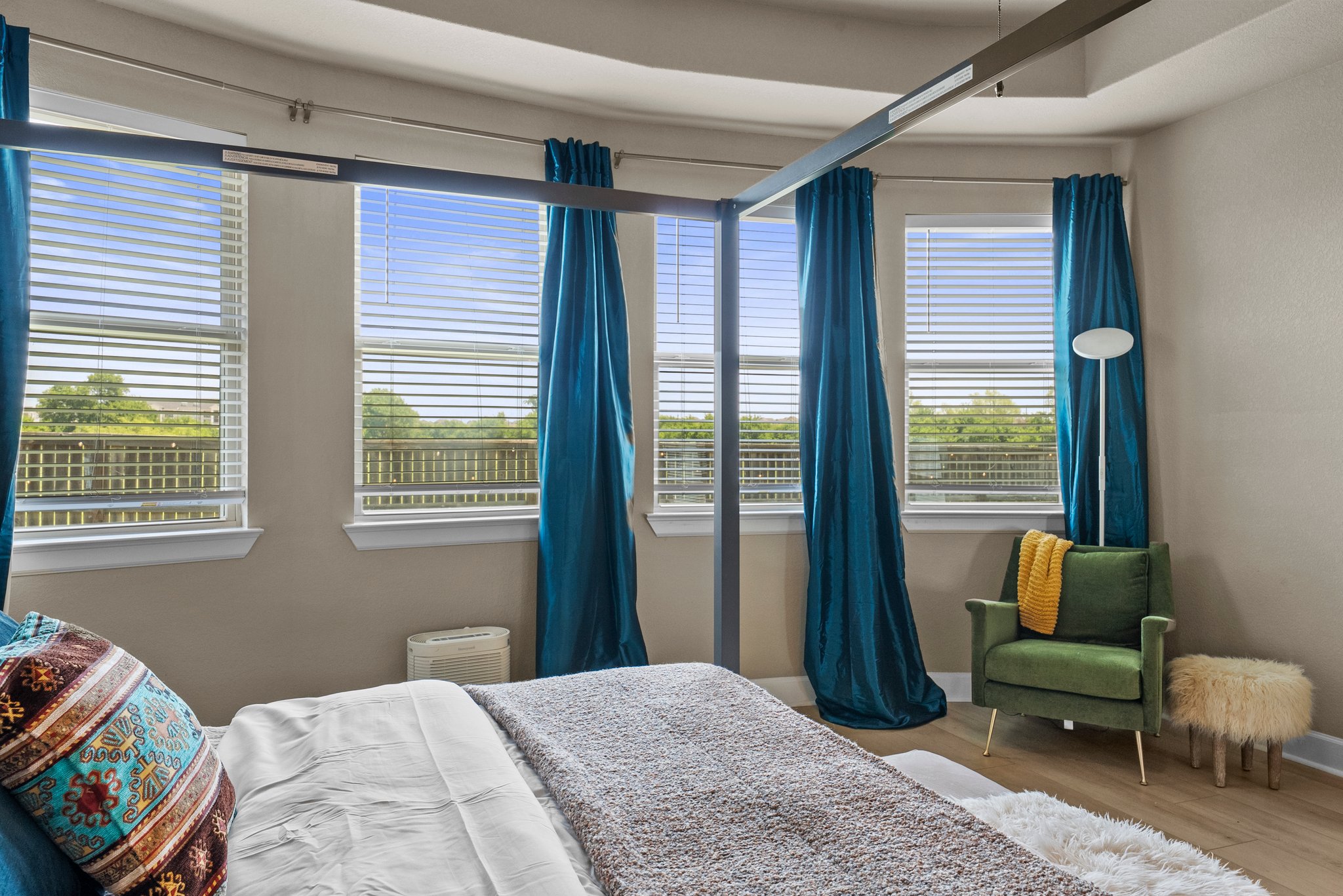 Captivating Bay Window in Primary Bedroom
