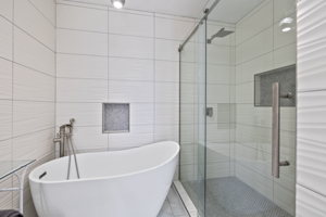 Primary Bath with Separate Tub & Shower
