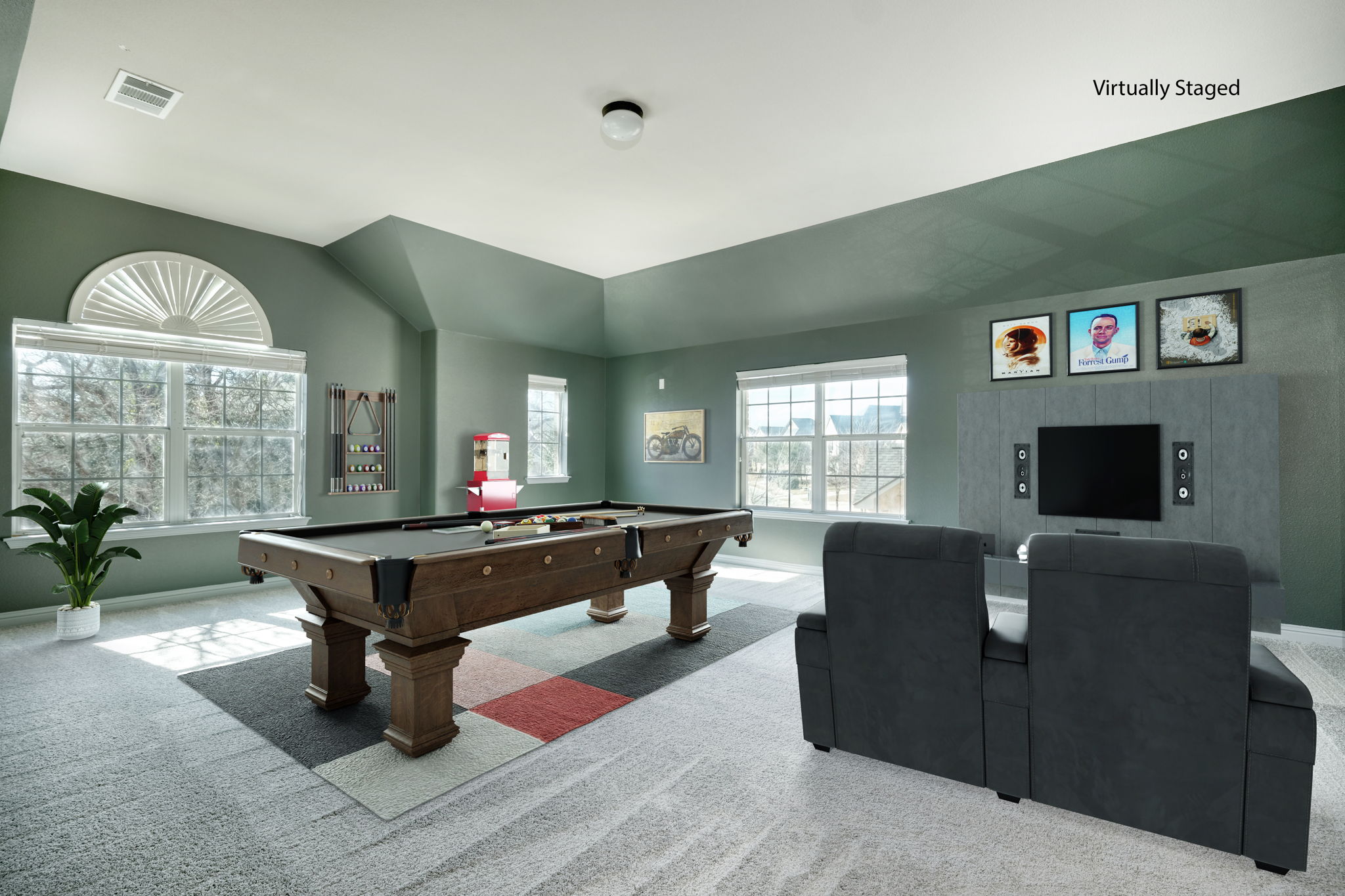 Loft/Game Room Virtually Staged