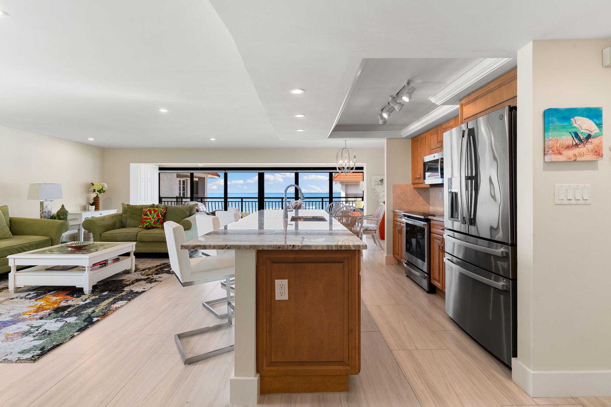 The light filled living space