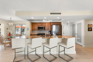 Enjoy your breakfast bar and separate dining space